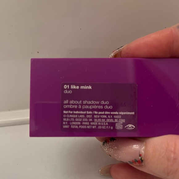 New Clinique full size sample set of 3. Eyeliner, Eyeshadow duo, & Lipstick. - Picture 4 of 5